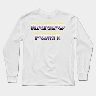 RandoPonyTM Marquee Nonbinary Gradient Long Sleeve T-Shirt